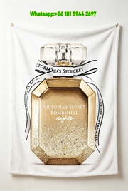Victoria's Secret Bombshell Perfume & Lotion Flannel Fleece Throw Blanket V163